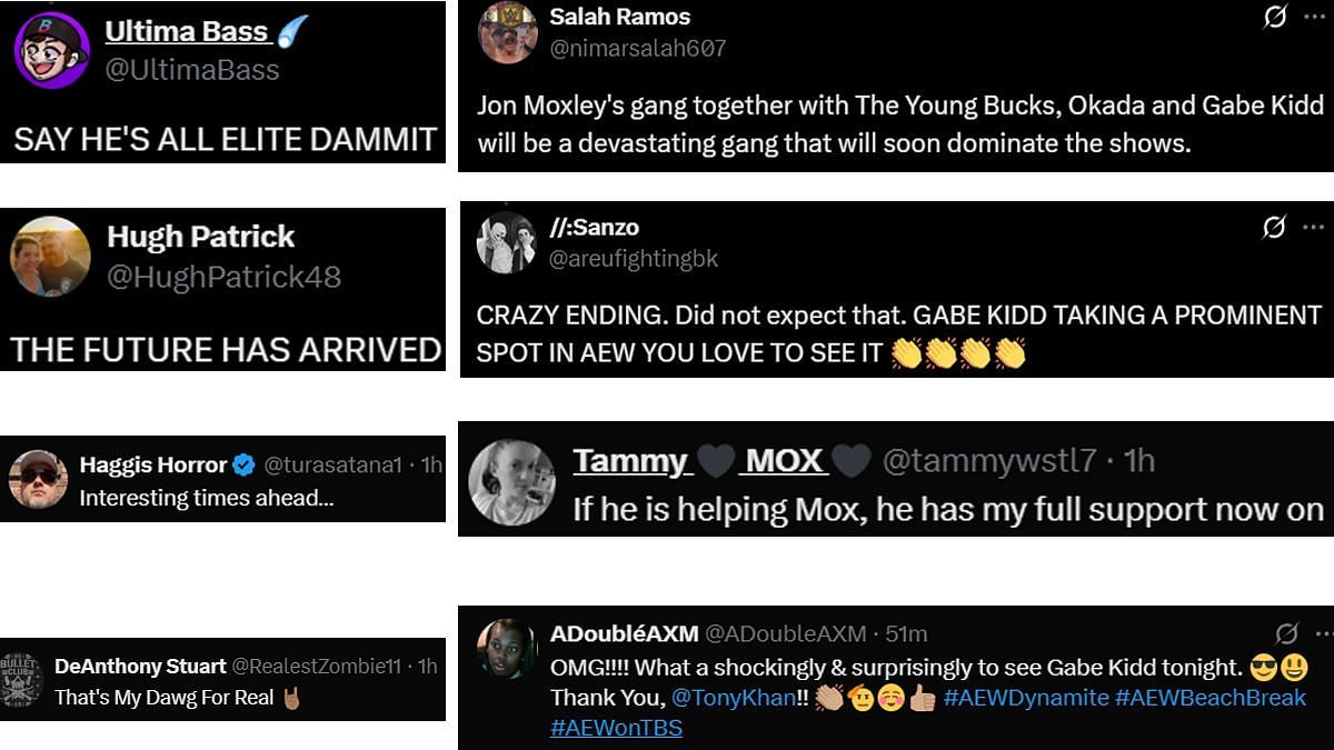 Fans are reacting to Gabe Kidd's debut in AEW and joining the Death Riders.
